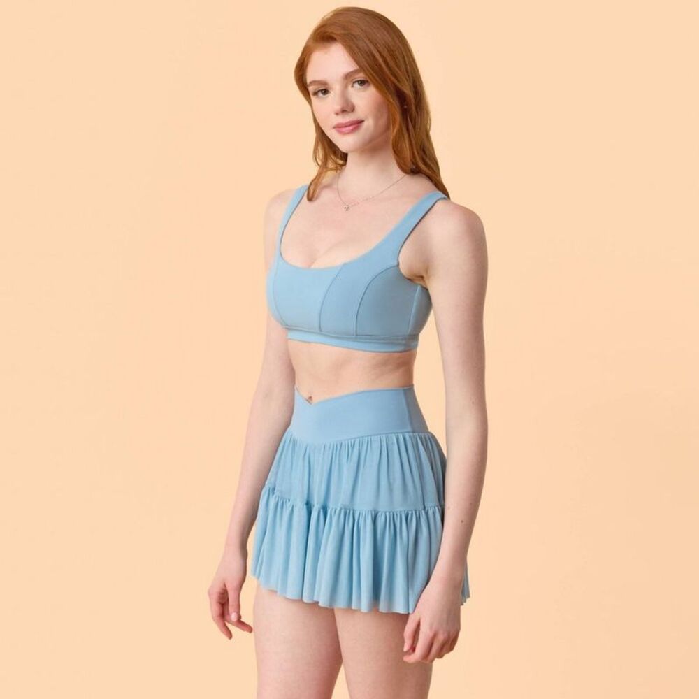 Blogilates -  Women's Ballerina Skort - Light Blue S Light Blue - Picture 4 of 5